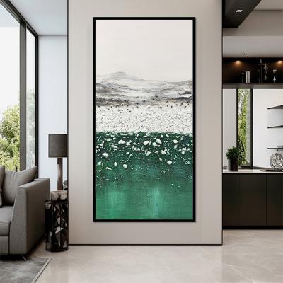 China Medium Oil Painting Modern Home Decoration Thick Stone Landscape Abstract Hand Painted Wall Hanging Decor 3D Relief for sale