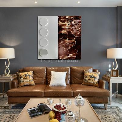 China 3D Wood Mixed Media Artwork Modern Wall Art Painting 6 Color Customized for sale