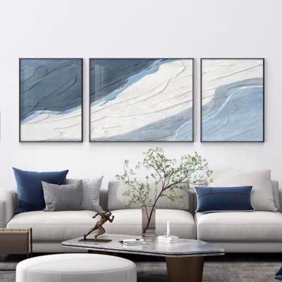 China Pintura de pared de decoración para el hogar personalizada Paisaje pintado a mano Pintura de montaña de puesta de sol Pintura al óleo texturizada en venta