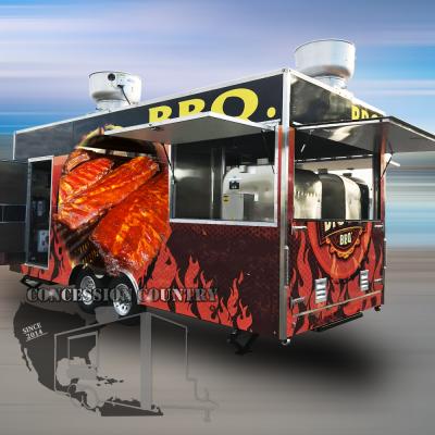 China Outdoor Concession Trailers Pizza How To Buy Mobile Coffee Shop Hot Dog Street Concession Van Mobile Food Van Contain for sale