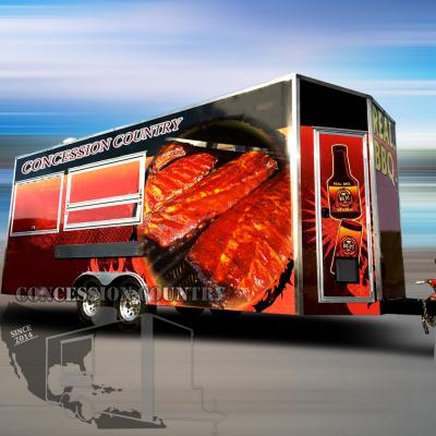 China CONCESSION TRAILERS USA food trailer pancake food truck popcorn monkey food truck for sale