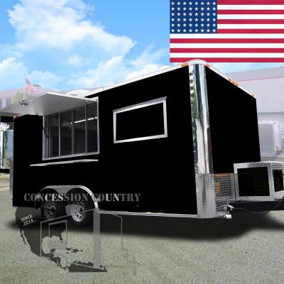 China Standard Towable Food Truck Trailer New Zealand Shipping Container Mobile Kitchen Van for sale