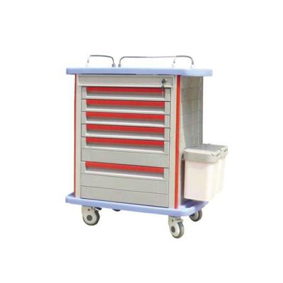 China THR-MT-8500IA Contemporary ABS Emergency Medicine Trolley for sale