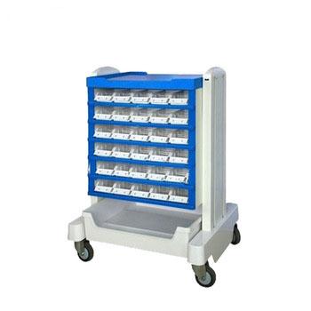 China THR-MTH800 Contemporary Hospital ABS Contemporary Medicine Trolley for sale