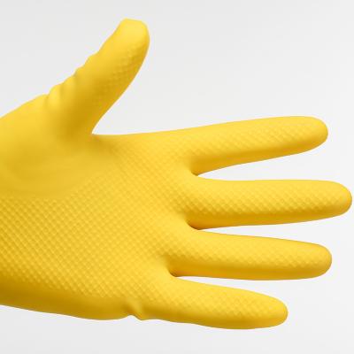 China Household Functions Manufacturers Selling Dishwasher Work Household Latex Laundry Kitchen Protective Oxford Rubber Gloves for sale