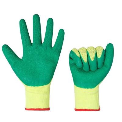 China Good Air Permeability Industrial Using Hold Hands Safety Safety Work Personal Protective Glove With Latex Palm Coated for sale