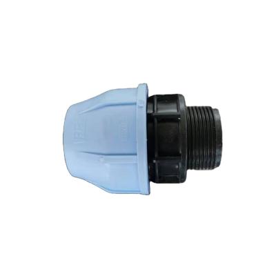 China High Quality PE/PP/PPR Pipe Compression Fittings PE/PP/PPR Hose Locking Comp Quick Joint Male Coupler for sale