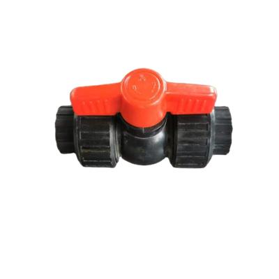 China High Quality Original PE Union Ball Valve-Plastic Core From PE Pipe Factory Wholesale Price for sale