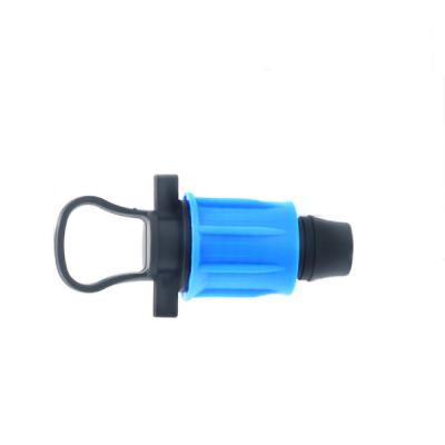 China Lock End Line For Hose Tape Drip Irrigation Locking Connector Tape Socket With Nut For Irrigation for sale