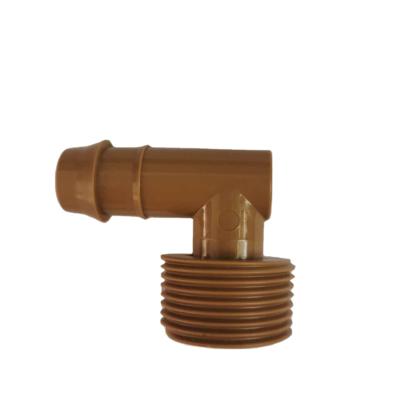 China Connect Fittings Factory Supply Best Selling Bypass Customizalbe Threaded Barb For Drap Tape PE Plastic Pipe And Elbow for sale