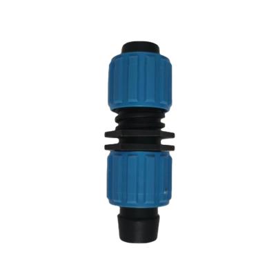 China Connect drip tape+H16:J16/pipe and Threaded Fittings Mini Barbed Drip Coupling Tape high quality pipe fittings with nuts for sale