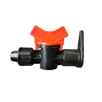 China Connect tape/pipeline and drip hose layflat wholesale irrigation fitting Mini Hose-Tape Bypass Valve Layflat-Barbed for sale