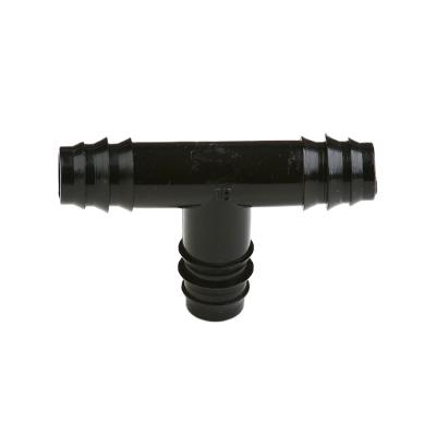 China Connect PE pipe and fittings threaded barbed tee for irrigation pe pipe drip irrigation for sale