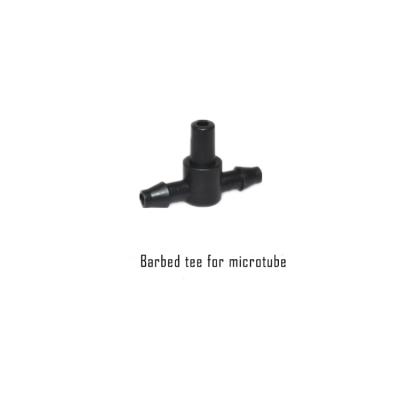 China Drip Irrigation System Agriculture Fittings PE Microtube 4/7 Barb Tee For Flat Microtube for sale