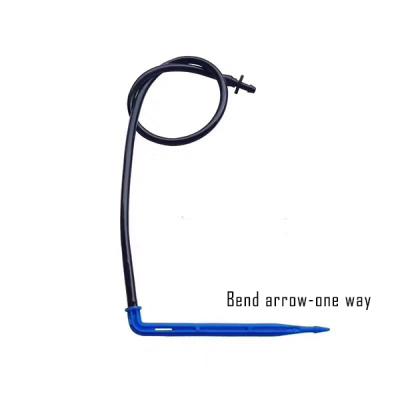 China Agricultural Water-saving One Way Bend Stick High Yield Irrigation Drip Plastic Arrow For Vegetable Irrigation System for sale