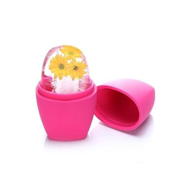 China Custom Portable Multifunctional Cheap Silicon Beauty Cube Ball Ice Skin Wholesale 3D LOGO 3D Ice Roller and Face Massager for sale