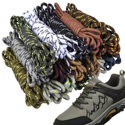 China Fashion Shoe Lace 5mm Round Hot Rope Increasing Laces Loose Mountaineering Laces Striped Round Martin Boot Laces Lace for sale