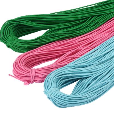 China DIY Bungee Rope Elastic Band Diy Crafts Sewing Accessories Round Rope Elastic Band High-elastic 1.5mm Multicolor Colorful Elastic for sale