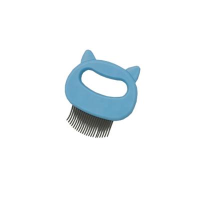 China Custom Viable Sohpety Cat Hair Remover Tool Plastic Grooming Massage Dog Brush Comb for sale