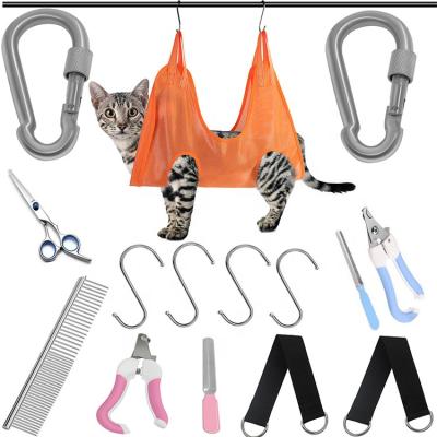 China Viable Sohpety Amazone Hotsale Cat Pet Soft Cleaning Harness Tool Kit for Dog Grooming Hammock for sale