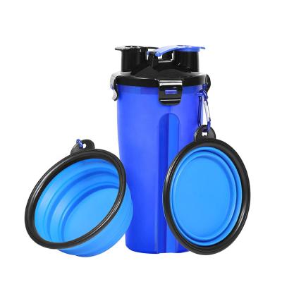 China Portable Sohpety Sustainable Durable Outdoor Pet Food Water Storage Dog Moving Collapsible Water Bottle for sale