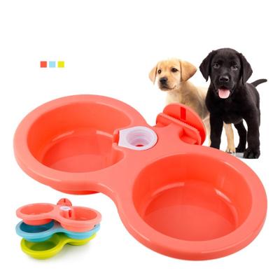 China Sohpety Dog Cat Feeding Cheap Hang Plastic Sustainable Colorful Luxury High Quality Eco Friendly Pet Bowl for sale