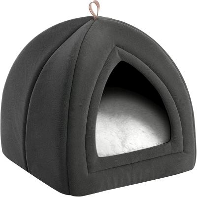 China Sohpety Outdoor Dog Tent Beds Cat Cave With Cat Removable Pet Pillow Nest Washable Cushioned Soothing for sale