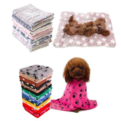 China Custom Travel Premium Waterproof Car Sohpety Sherpa Dog Pet Throw Fleece Cooling Luxury Soft Moving Blankets for sale