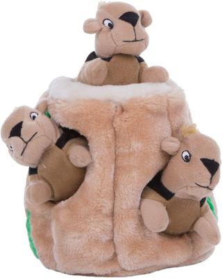 China Sustainable Plush Corduroy Hide And Seek Spoof Smart Chew Squeaky Dog Hide And Seek Toys Custom Skin for sale