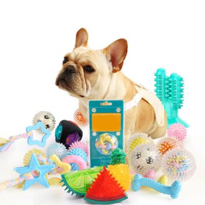 China Sohpety Viable Wholesale Cheap Rubber Pet Durable Interactive Chew Donuts Dog Chew Rubber Toys for sale