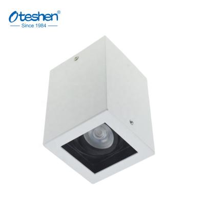 China Factory outlet aluminum good prices modern hot sale square surface mounted projector mounting spotlight frame gu10 for sale