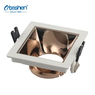 China Modern Best Price Aluminum Square Recessed Led Lamp Frame MR16 GU10 Spotlight Fixture for sale