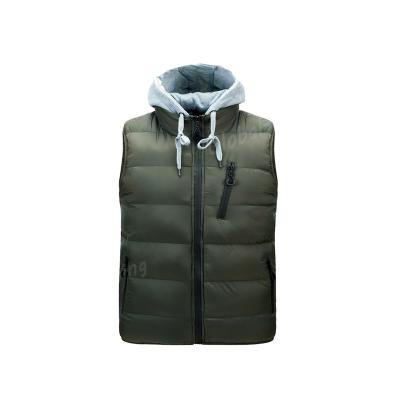 China Anti-wrinkle autumn and winter casual hooded detachable vest thickened warm jacket coat equips vest coat for sale