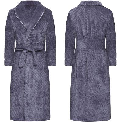 China QUICK DRY Women's Fuzzy Fleece Robe Warm Plush Long Full Bathrobe Comfortable Bedroom Coat Sleepwear With Pockets for sale