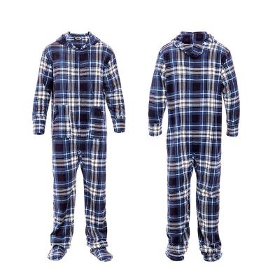 China Hot Christmas Fleece One Piece Footed Pajamas Most Popular Mens QUICK DRY Onesie Gifts Comfortable Pajamas Men for sale