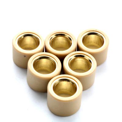 China 6PC Engine Variator Aluminum Copper Roller Iron Weight 24x18mm For Piaggio Honda Suzuki 200cc 250cc Scooter Motorcycle for sale