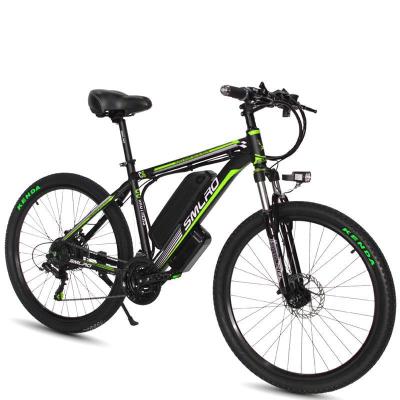 China Mountain Road E Motor Bike Bicycles 2021 City Electric Bike E Bike Old) 36V/48V Factory 350W 500W 26 Inch 21 Speed ​​Motor Mountain Bike ( for sale