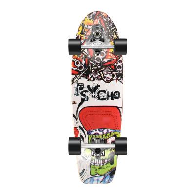 China Muti-color Fashion Practice Skateboard CX7 Deck Brush Street Mute Report Beginner Surfing Ski Board With 4 Flash Dazzle Wheels for sale