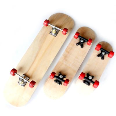 China Wholesale DIY Kid's Complete Double Rocker White Hand Painted Skateboard Cruiser Carving Freestyle Deck Graphic for sale