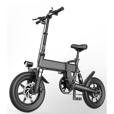 China Aluminum Alloy Folding Bike Moped Adult 14 Inch 36V Portable Scooter Lightweight Ultralight Motor Electric Bicycle for sale