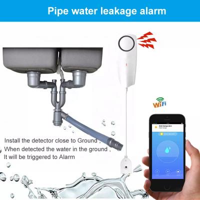 China Smart WiFi Water Leakage Sensor Flood Detector Overflow Alarm 1 for sale