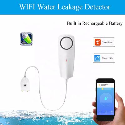 China 1 Smart Water Leakage Sensor Detector APP Alarm WiFi Home Water Leak Detector for sale