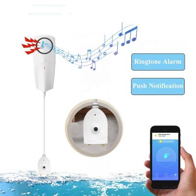 China Simple Service WiFi Tuya Water Leakage Sensor Tuya Smart Water Alarm Compatible with Tuyasmart Life Smart APP Easy Installation for sale