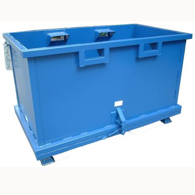 China Save Space Customized Galvanized Metal Storage Container Galvanized Waste Bin for sale