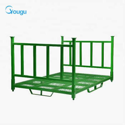 China Corrosion Protection Heavy Duty Powder Plated Metal Steel Folding Storage Shelf Warehouse Shelves And Rack for sale