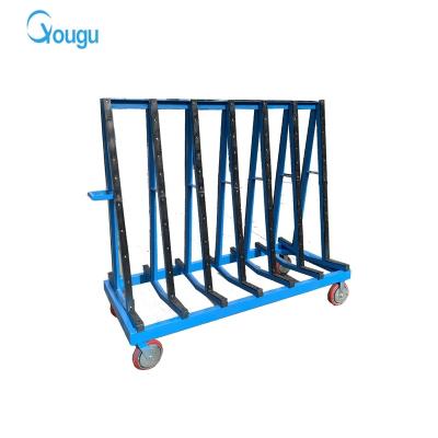 China Space Savings Powder Plated Metal Glass Stacking Racks And Shelves Industrial Transportation Heavy Duty for sale