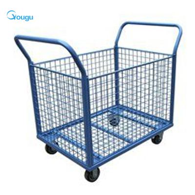 China Factory Price Steel Metal Foshan Guangdong Cage Trolley Steel Cage Trolley for sale