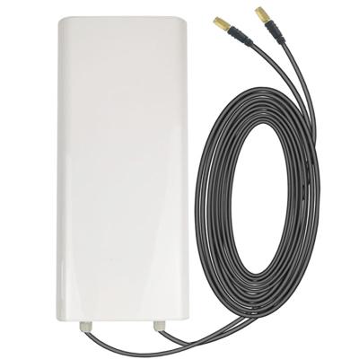 China outdoor 5G CPE antenna with 20m cables 2x16dbi high gain 600-4000MHz 4G 5G ready for LTE modem SDS-0740S-16 for sale