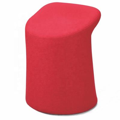 China Modern Colorful Preschool Kids Sitting Ottoman Oval Foot Stool Pouf For Kids for sale