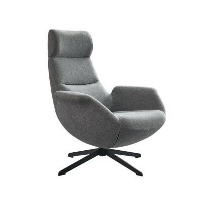 China Modern Fabric Tufted Swivel Chaise Lounge Chair Single Seat Sofa For Office for sale